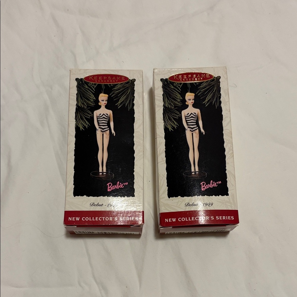 Hallmark Keepsake Barbie Ornament Set - Black and White